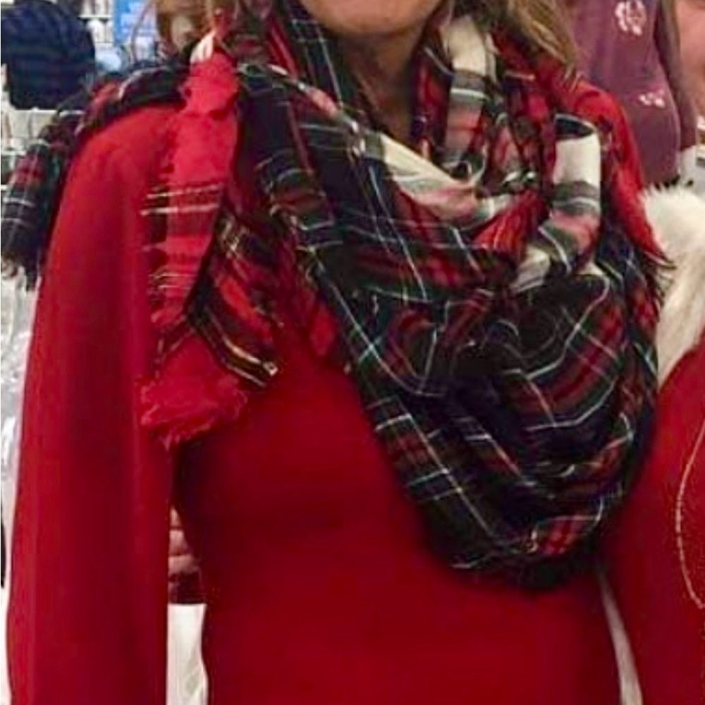 Maurices plaid patchwork scarf